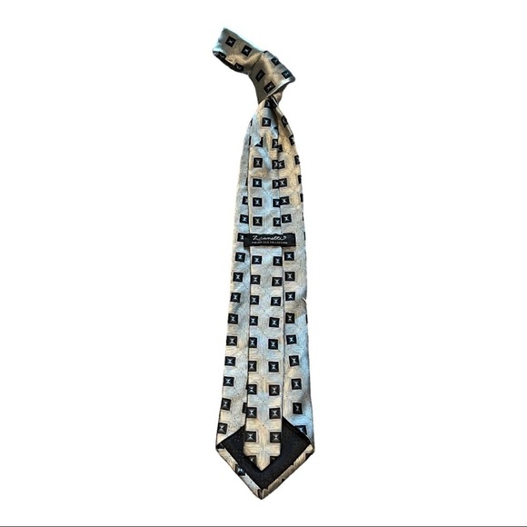 Zianetti Printed Italian Silk Tie - Picture 2 of 3